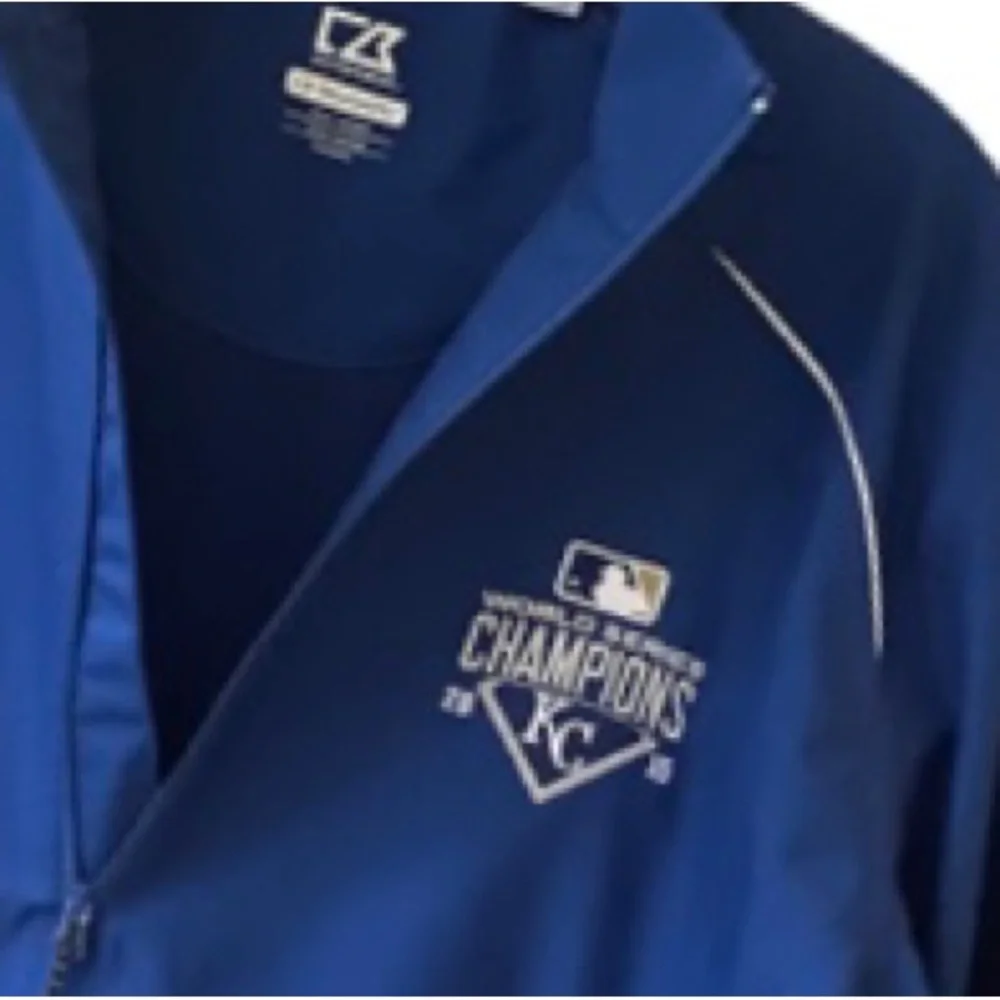 Vintage MLB Championship Jacket Kansas City 2015 Sports Memorabilia Collectible